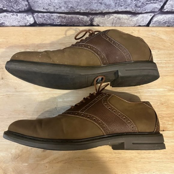 Izod Men's Brown Lace Up Dress Shoes Size 9 1/2M - Picture 3 of 7